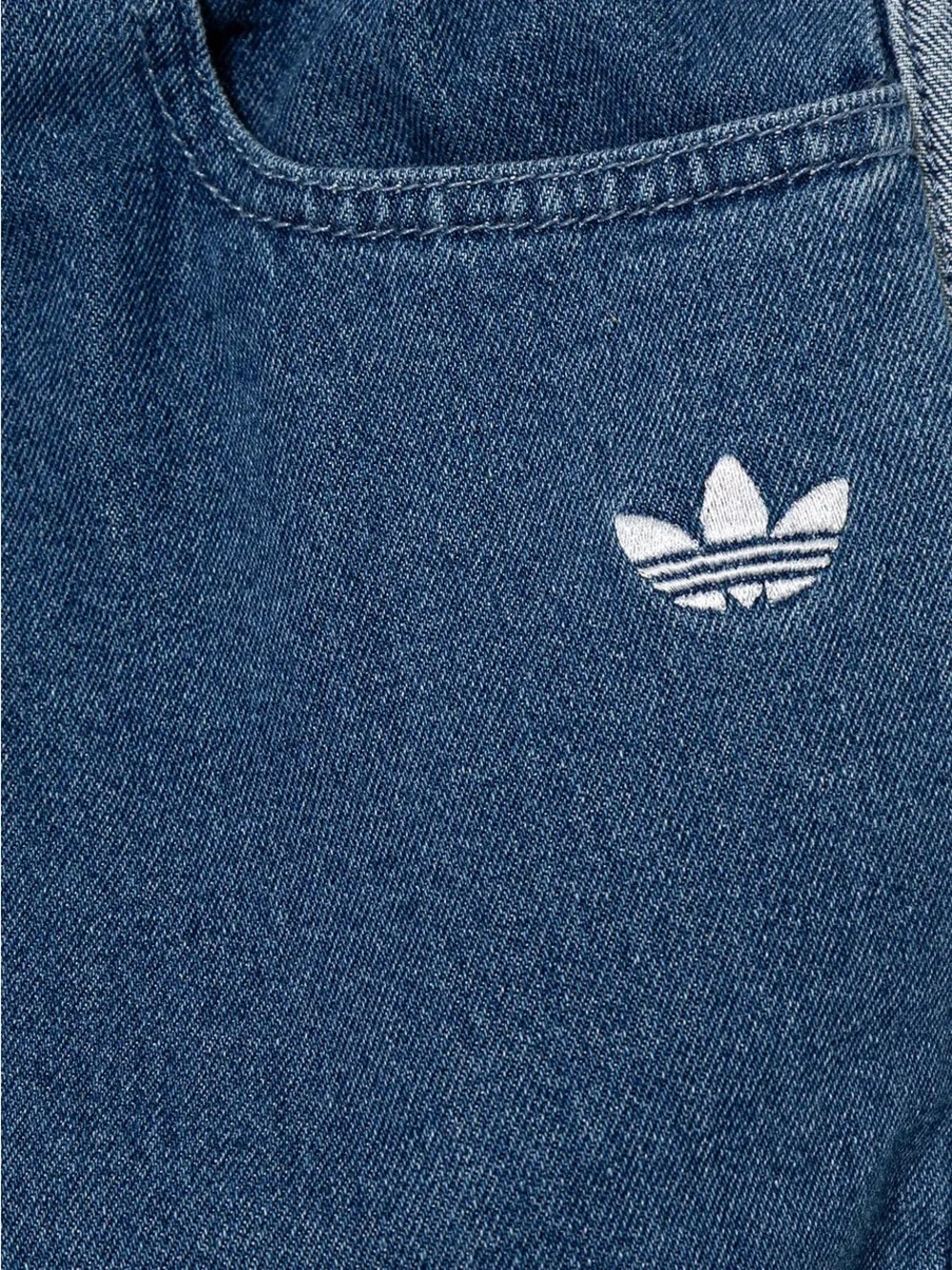 Adidas Originals Kids Denim 3-Stripes Pants Medium NWT Y2K unisex